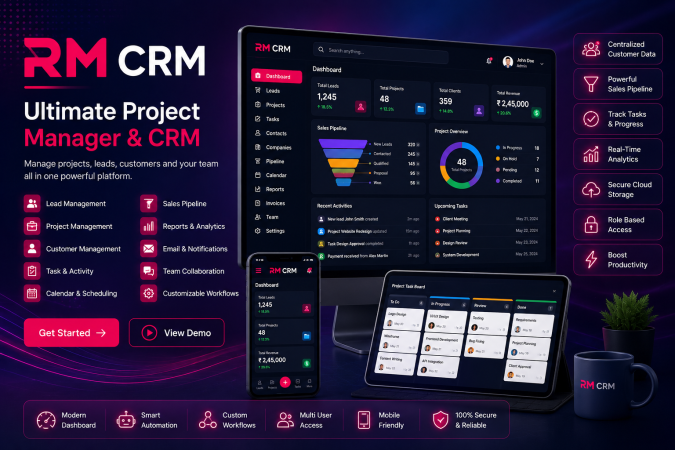 RM CRM - Ultimate Project Manager & CRM