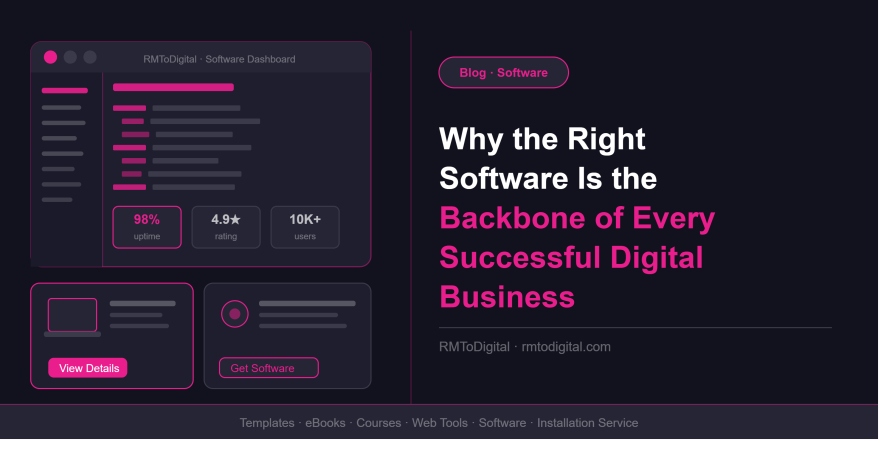 Why the Right Software Is the Backbone of Every Successful Digital Business